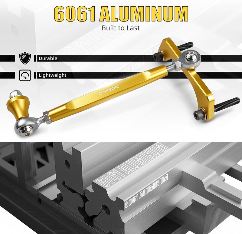 NICECNC Gold M8 Touring Rear Stabilizer Compatible with Harley Street Glide FLHX 2017-2025,Compatible with Harley CVO Road Glide FLTRXSTSE ST 2024 See Fitments - Image 4